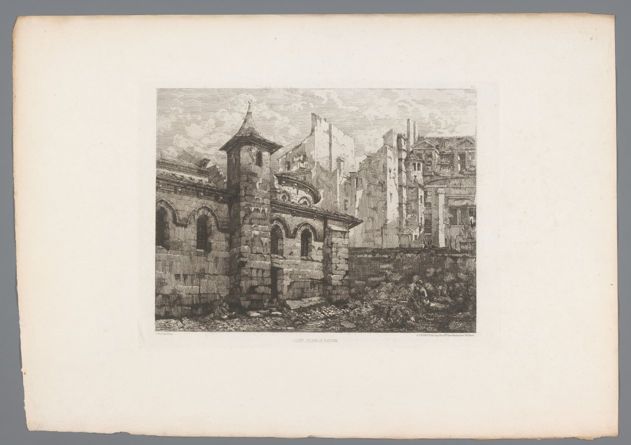 Ansicht von Saint-Julien-le-Pauvre von Gabrielle Marie Niel