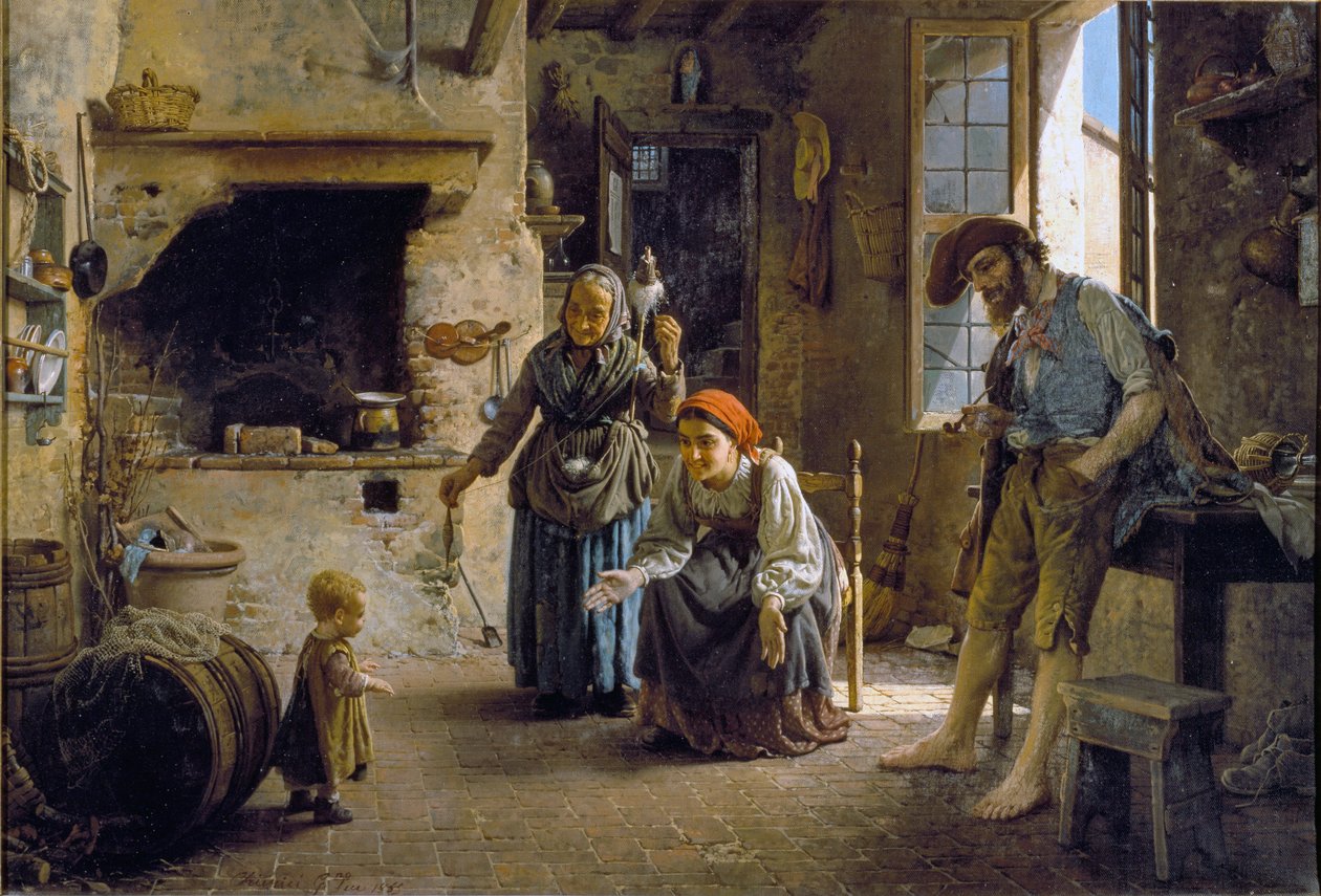 Die ersten Schritte eines Kindes von Gaetano Chierici