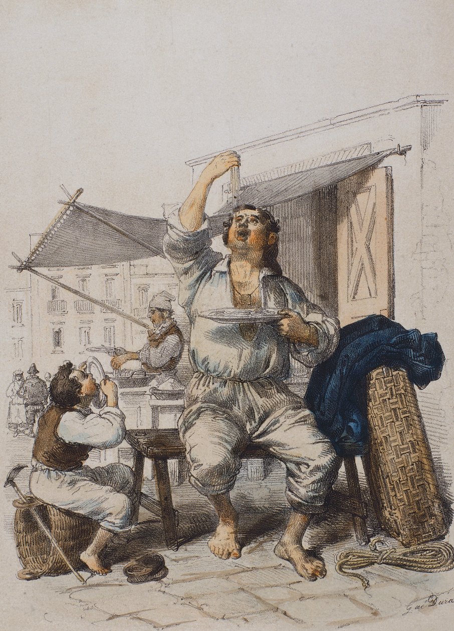 Mangia Maccaroni (Nudelesser) von Gaetano Dura