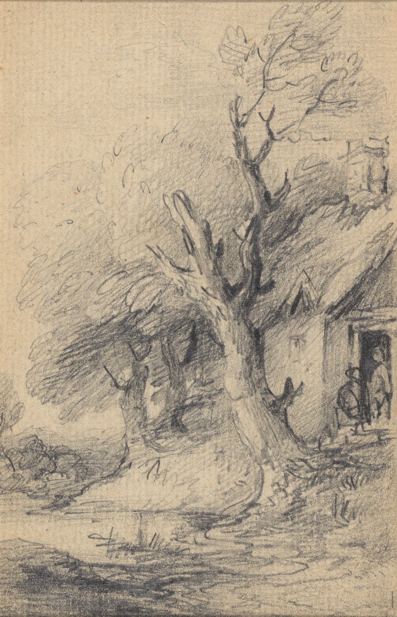 Hütte und Bäume von Gainsborough Dupont