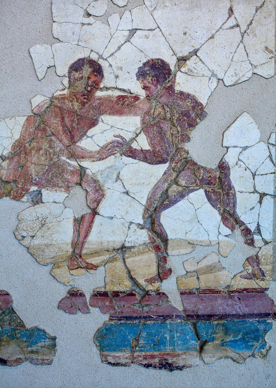 Römische Wandmalerei von Gallo-Roman Gallo-Roman