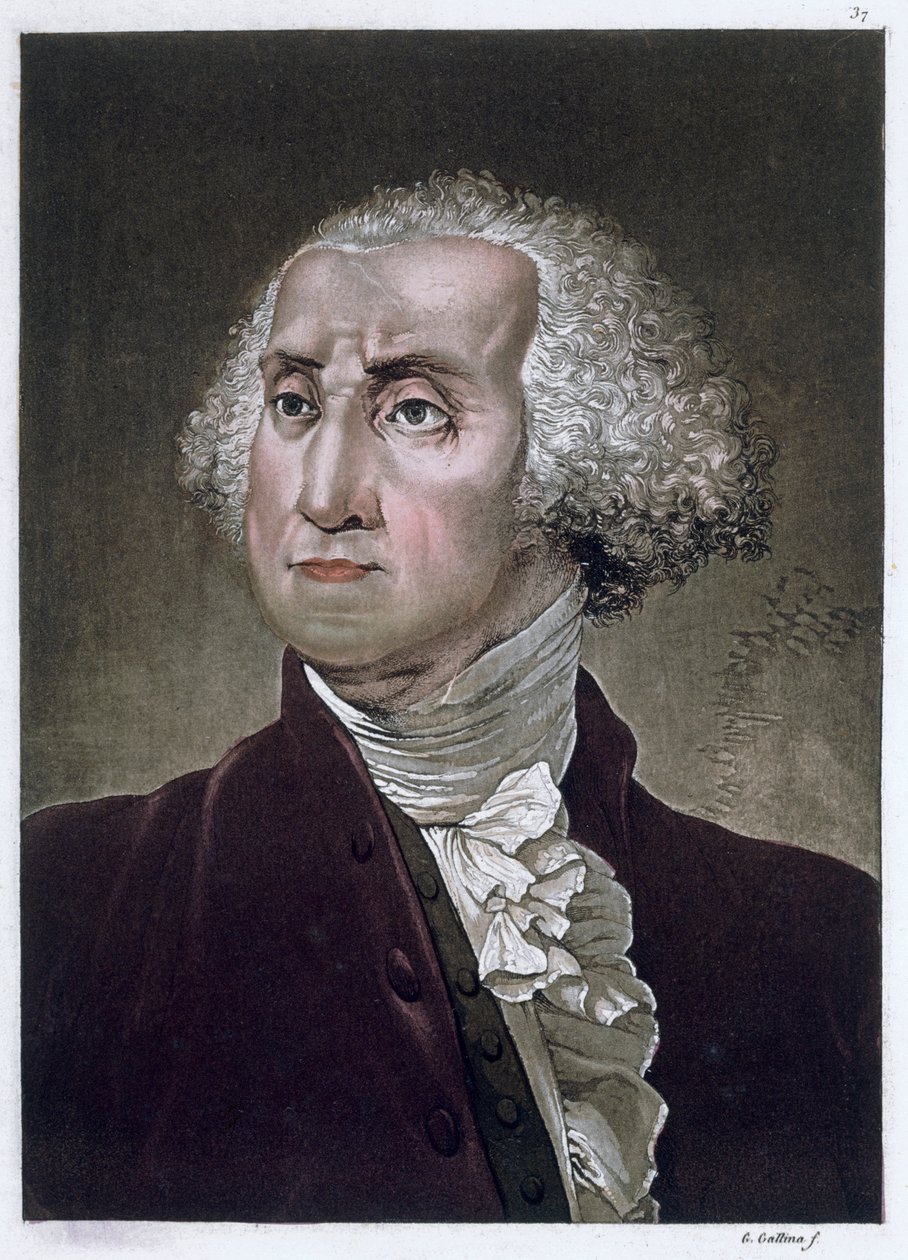 George Washington, erster Präsident der Vereinigten Staaten von Amerika, ca. 1820 von Gallo Gallina