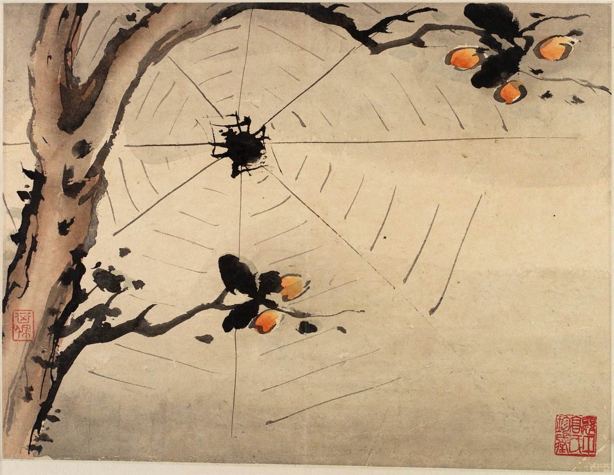 Fingerpainting, aus einem Album von zehn von Gao Qipei