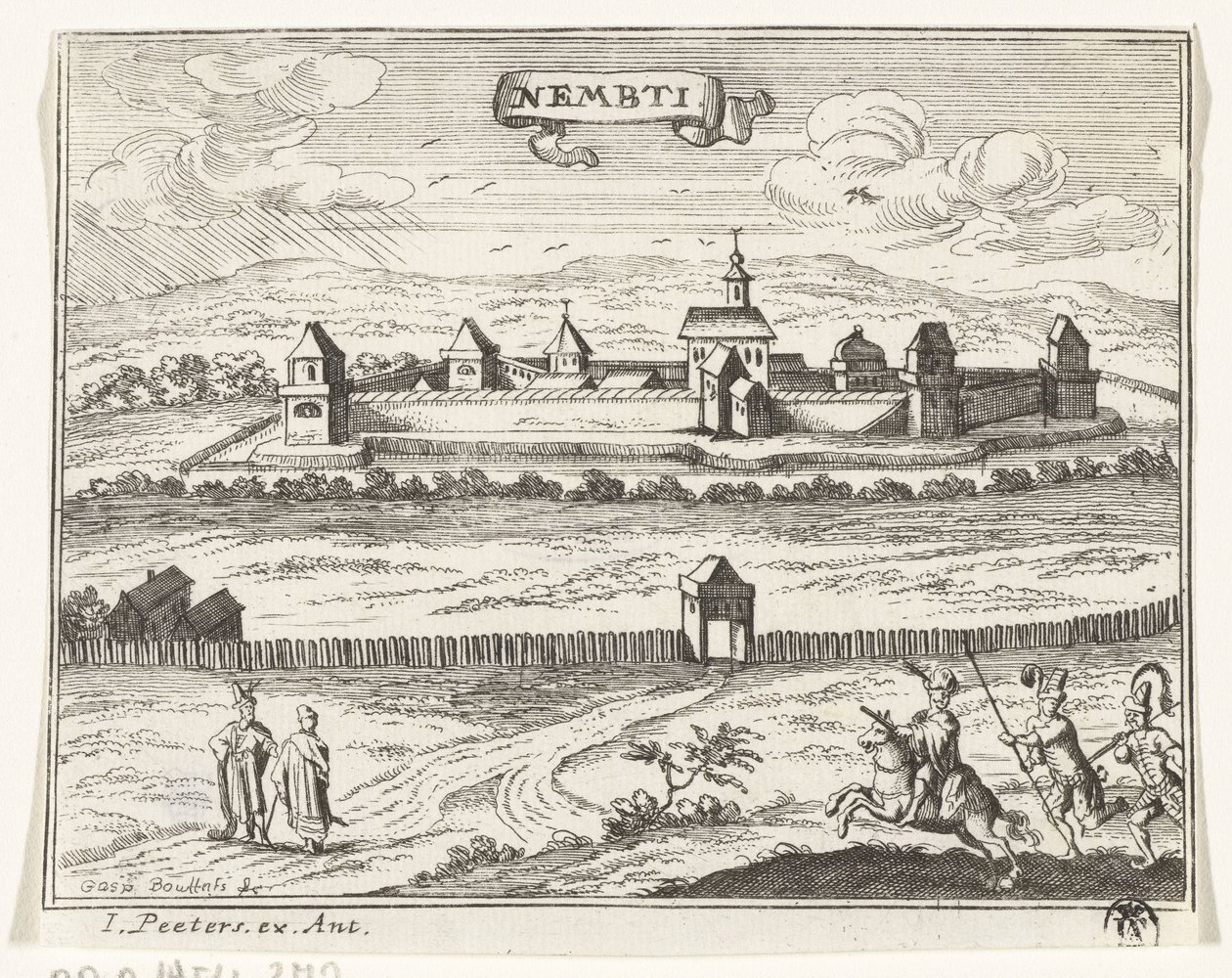Ansicht von Lenti von Gaspar Bouttats