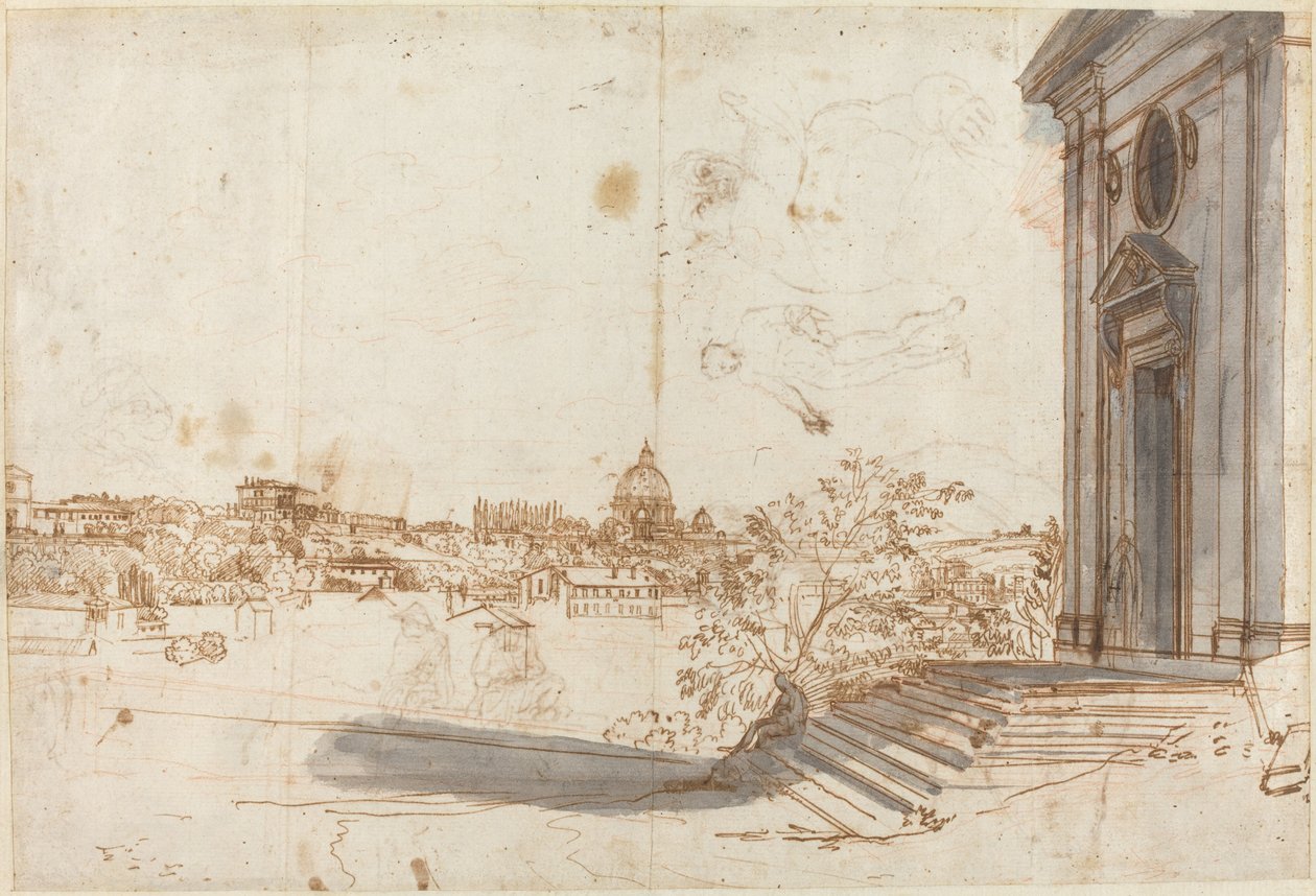 Blick auf Rom von Santa Maria del Priorato von Gaspar van Wittel