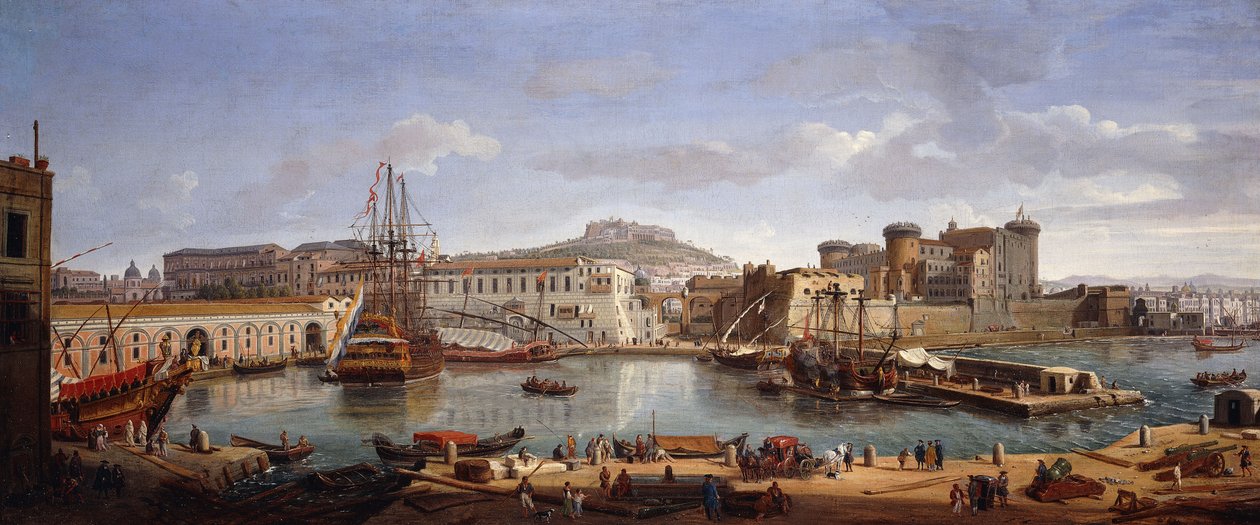 Die Darsena, Neapel von Gaspar van Wittel