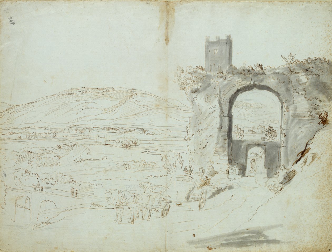 Ansicht von Tivoli von Gaspar van Wittel