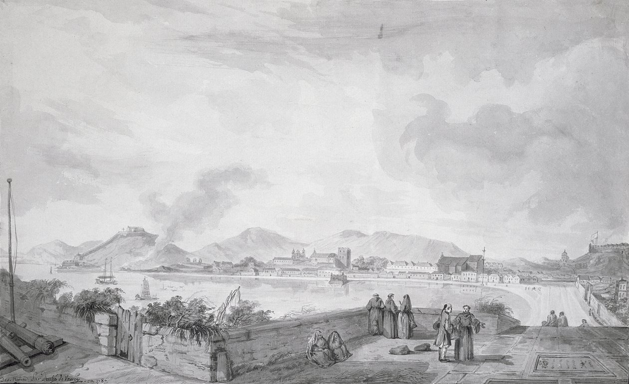 Blick auf Macao, 1787 von Gaspard Duche de Vancy