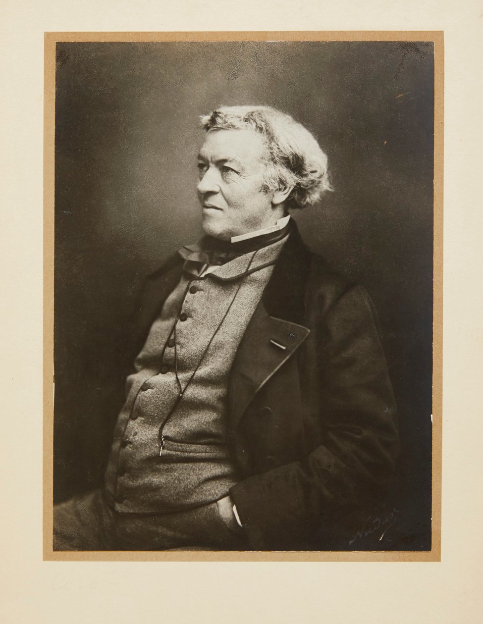 Porträt von Jean-Baptiste Camille Corot von Gaspard Félix Nadar