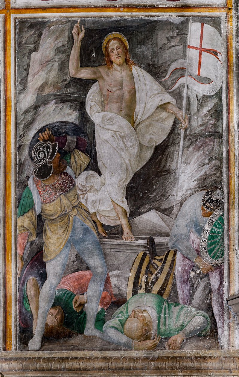 Detail der Auferstehung Christi, aus Das Leben und die Passion Christi von Gaudenzio Ferrari
