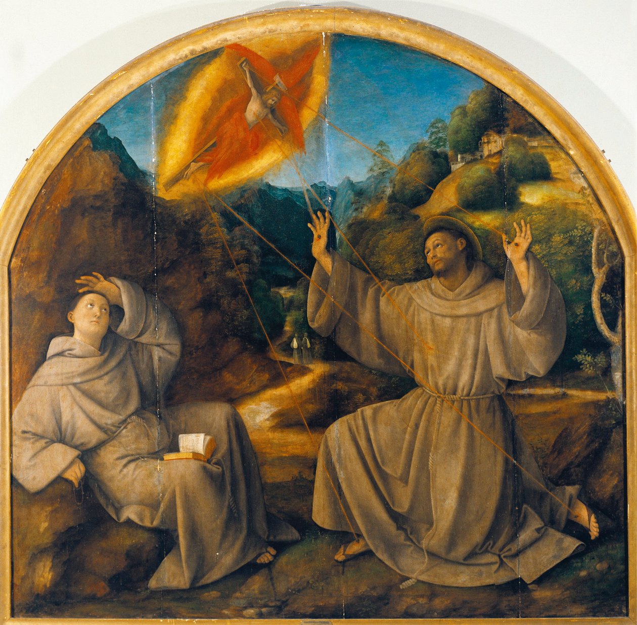 Italien, Varallo, Gemälde von Heiligen Franziskus, der die Stigmata empfängt von Gaudenzio Ferrari