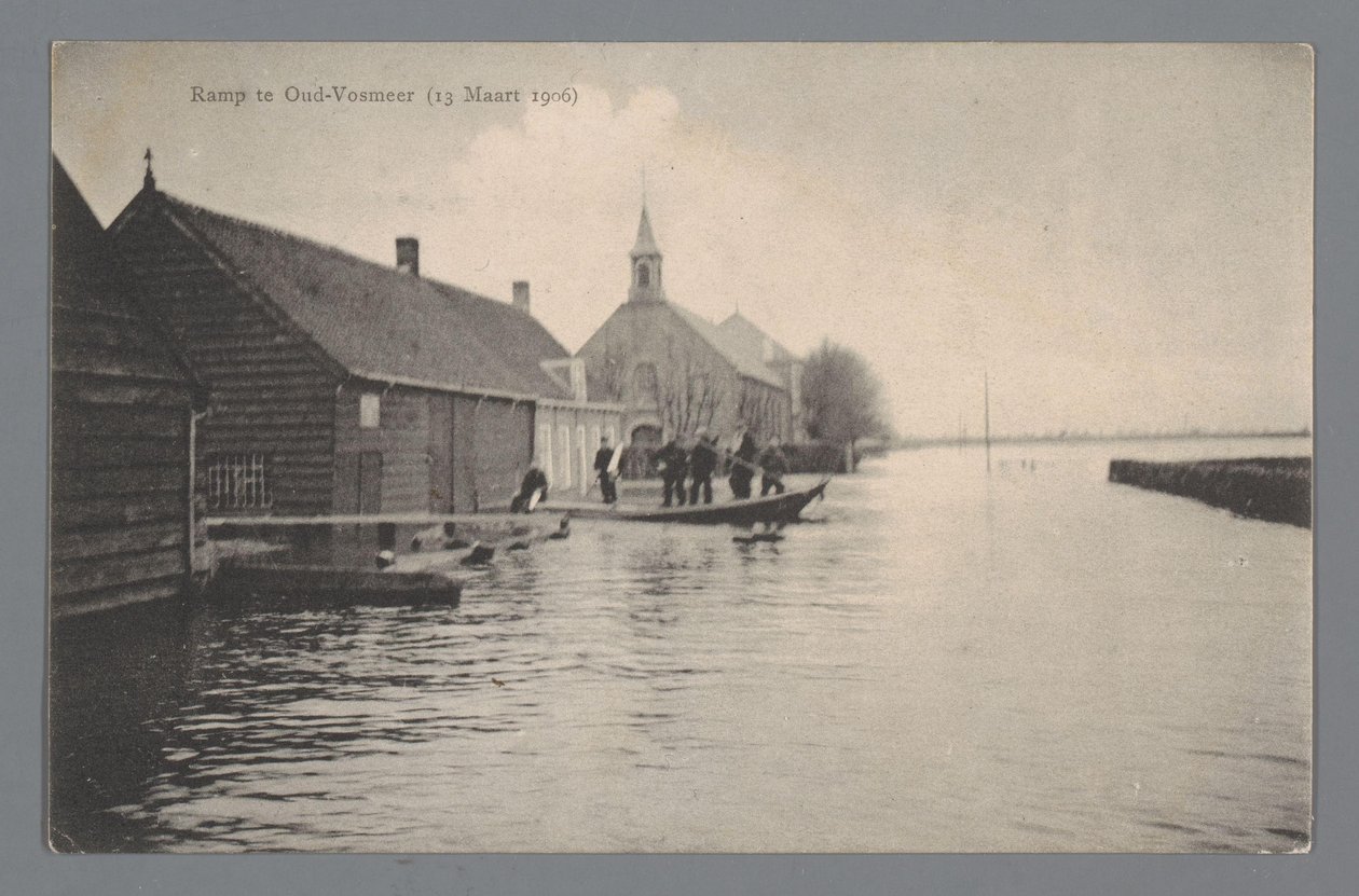 Katastrophe in Oud-Vossemeer am 13. März 1906 von Gebroeders van Straaten