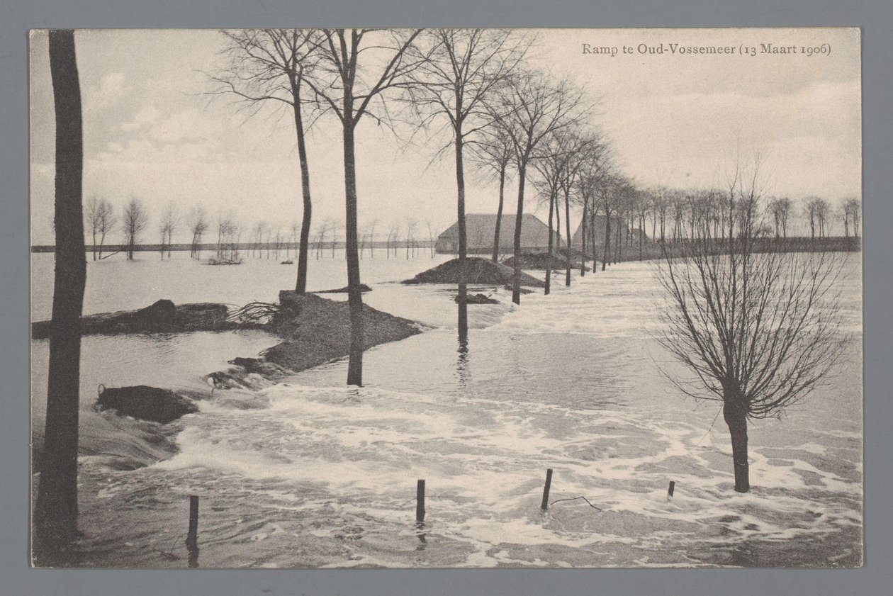 Katastrophe in Oud-Vossemeer am 13. März 1906 von Gebroeders van Straaten