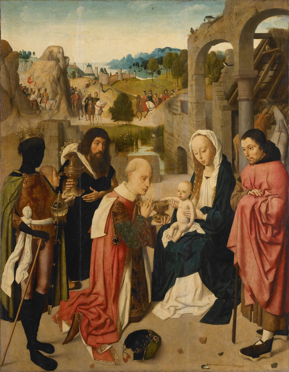 Die Anbetung der Könige, 1490 von Geertgen Tot sint Jans
