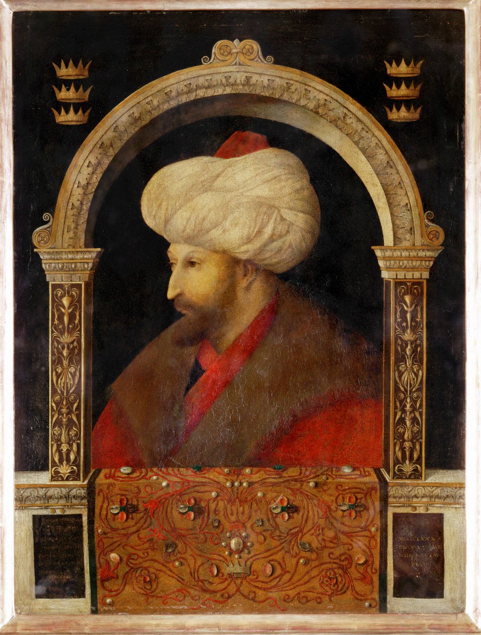 Sultan Mehmet II. Fahti, der Eroberer, der Sultan der Eroberung von Konstantinopel von Gentile Bellini
