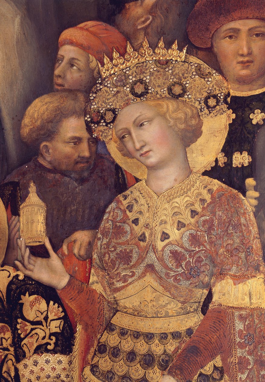 Anbetung der Könige, Detail des Königs von Gentile da Fabriano
