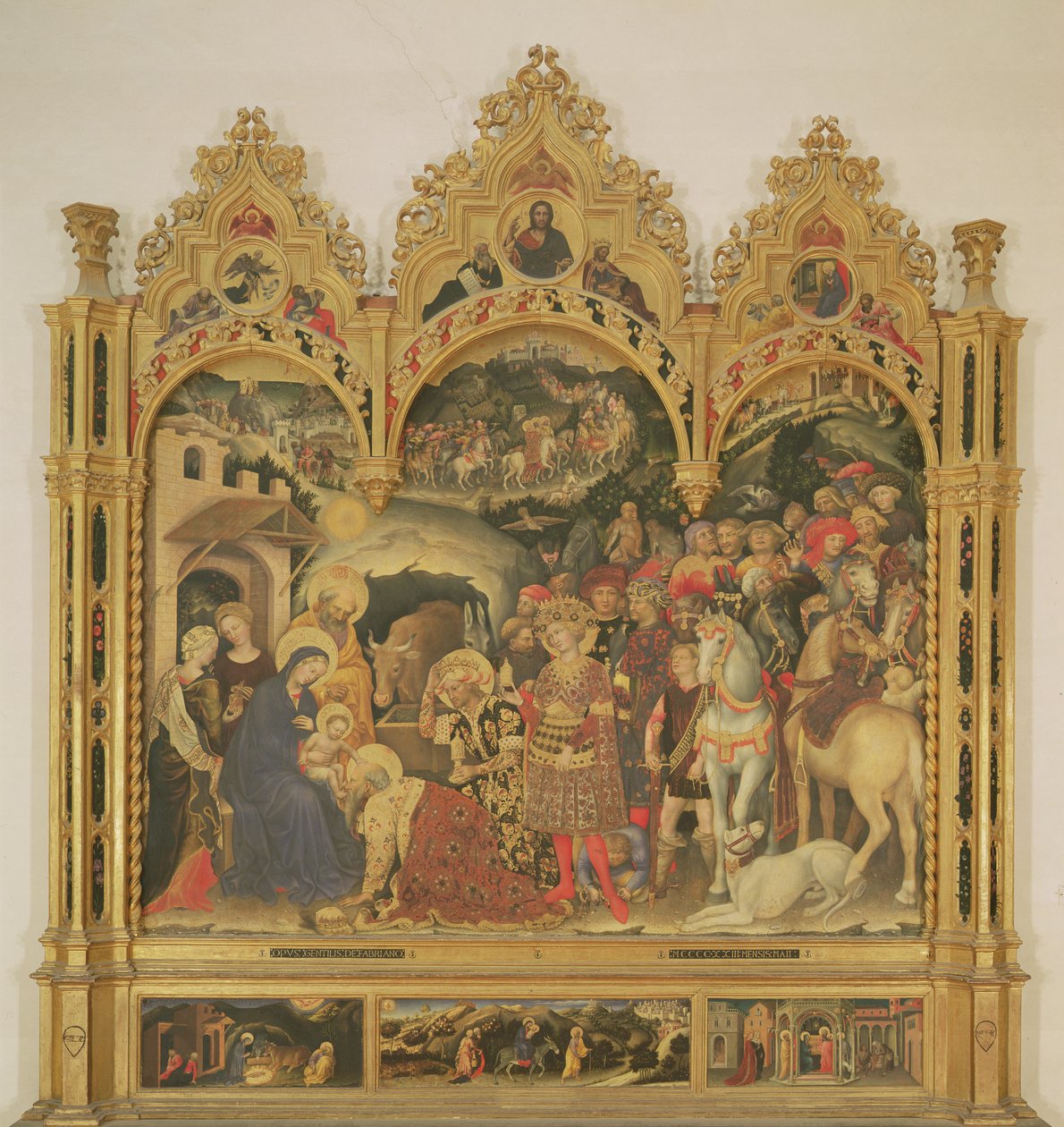 Anbetung der Könige Altarbild, 1423 von Gentile da Fabriano