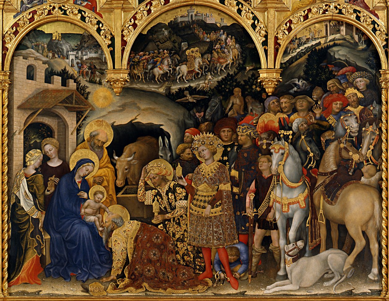Die Anbetung der Heiligen Drei Könige, 1423 von Gentile da Fabriano