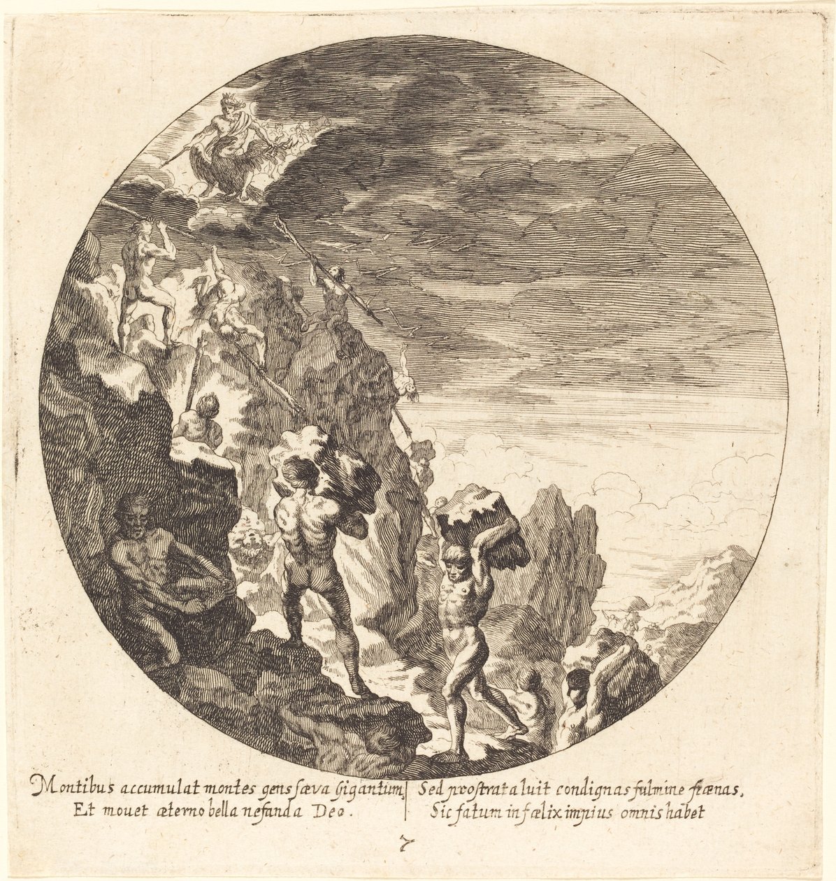 Von Jove zurückgewiesene Riesen von Georg Andreas Wolfgang the Elder