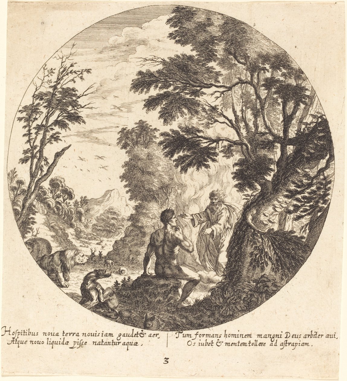 Gott erschafft den Menschen von Georg Andreas Wolfgang the Elder