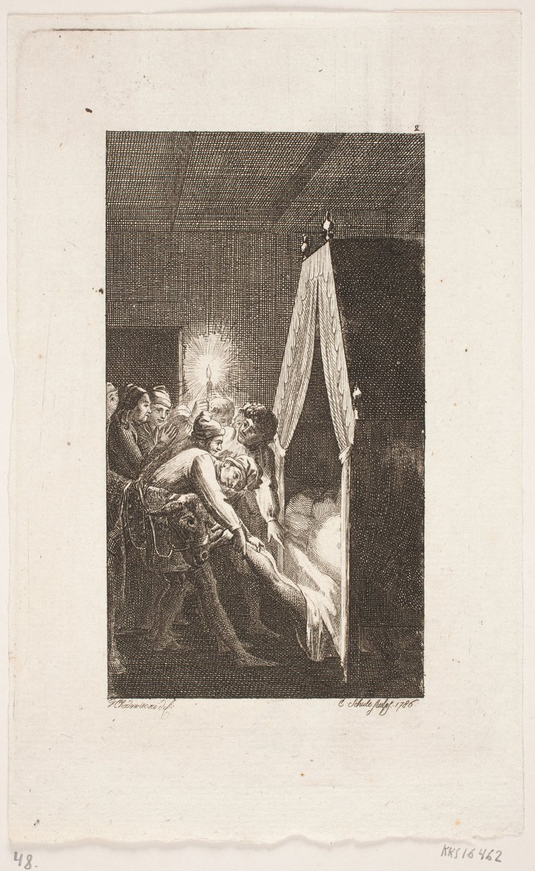 Titelvignette zu Smollett "Peregrine Pickles Tildragelser" von Georg Christian Schule