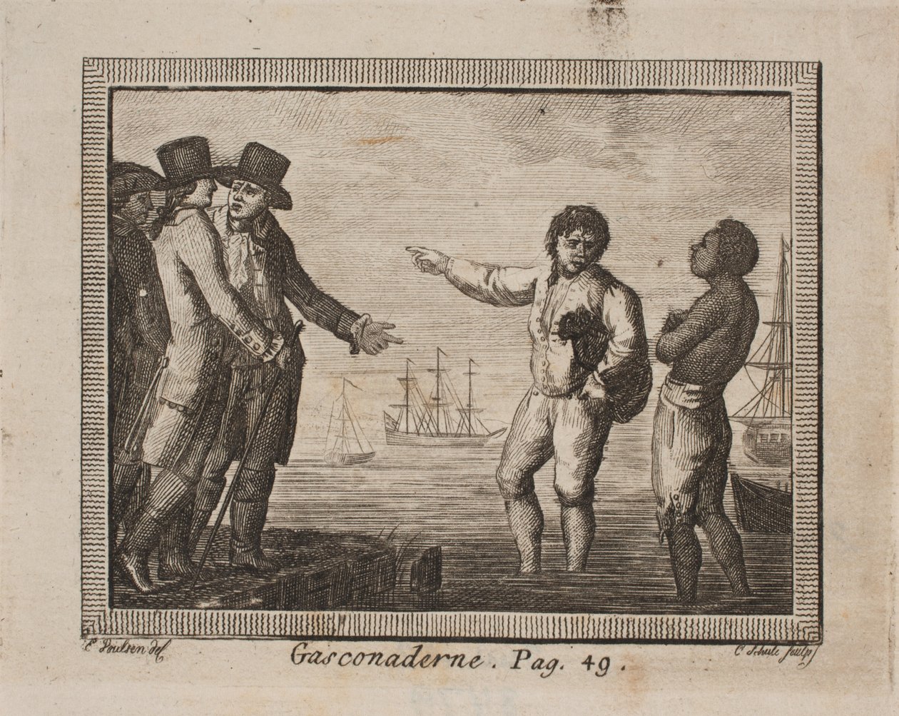 Vignette zu J. H. Wessels "Samtlige skrifter" von Georg Christian Schule