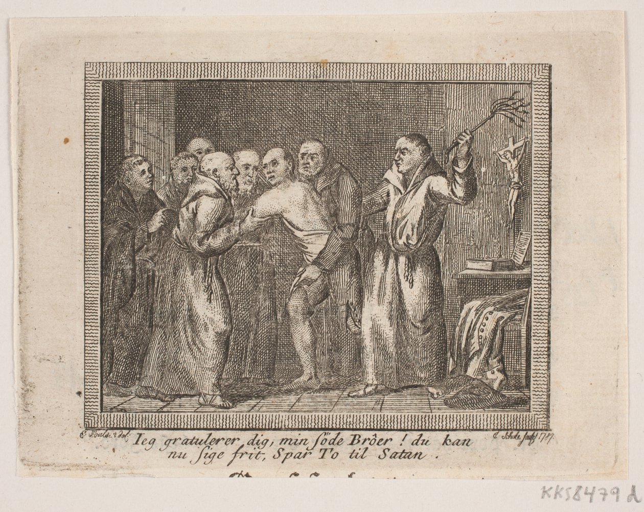 Vignette zu J. H. Wessels "Samtlige skrifter" von Georg Christian Schule