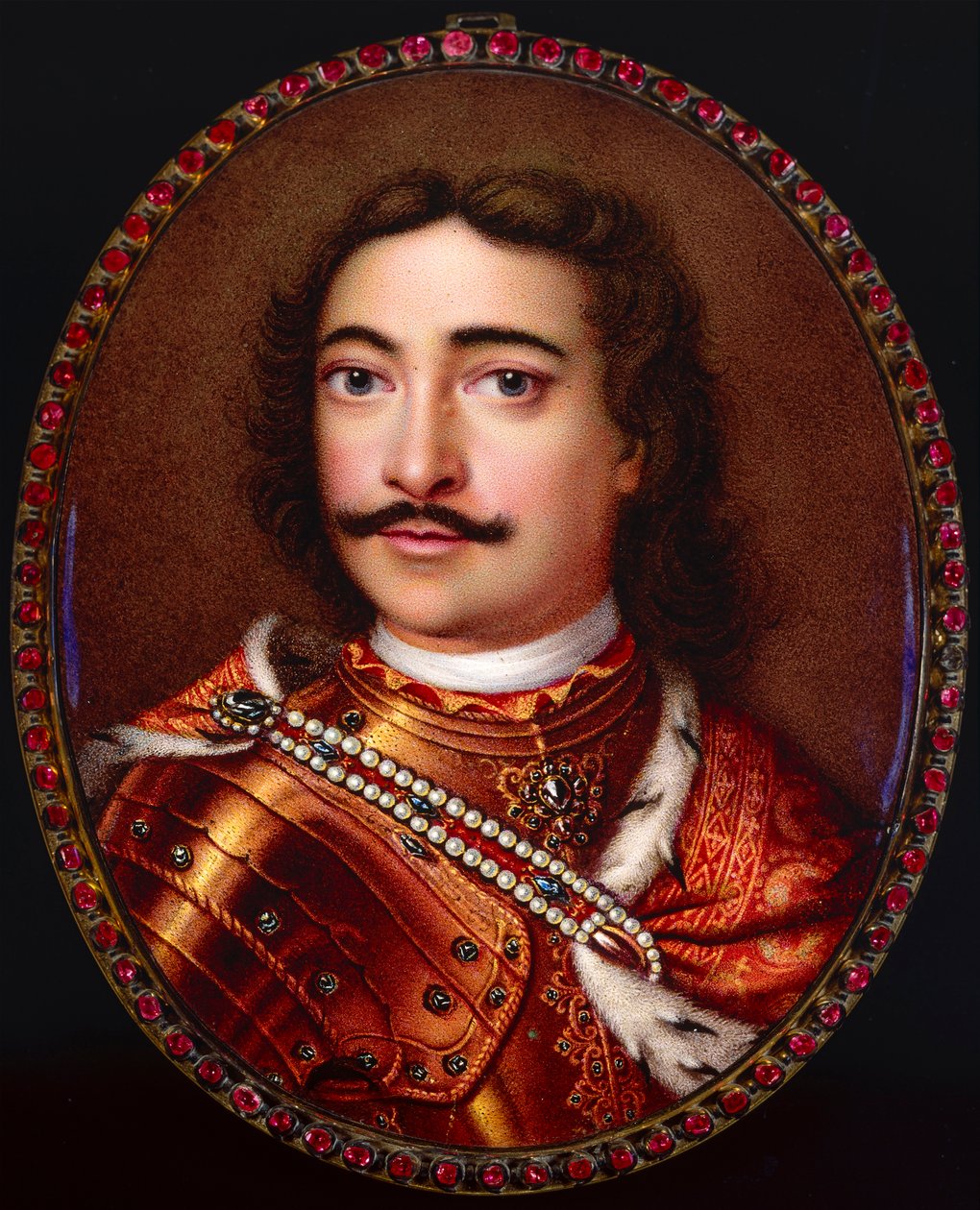 Porträt von Kaiser Peter I. der Große 1672-1725 von Georg Friedrich Dinglinger