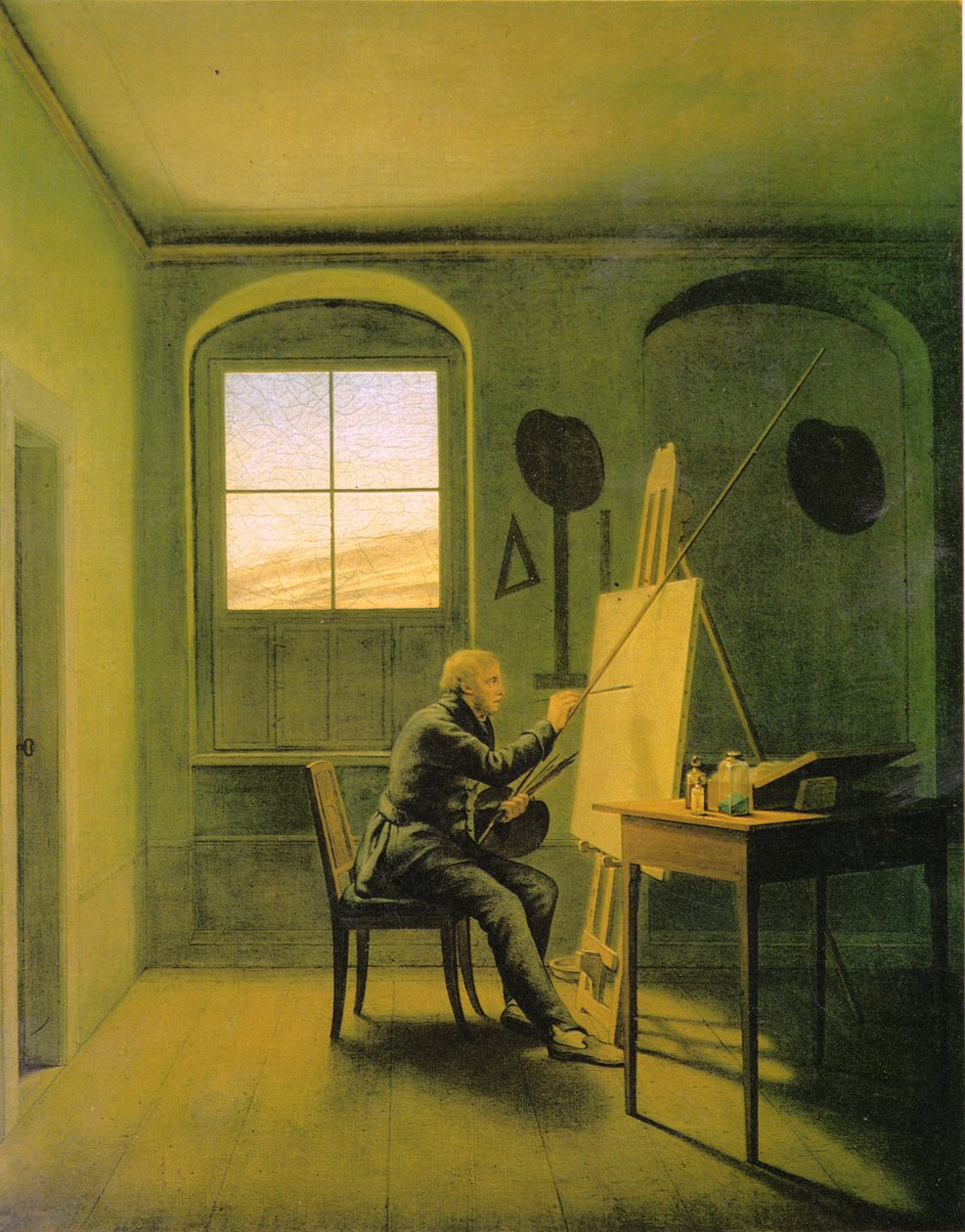 Caspar David Friedrich im Atelier von Georg Friedrich Kersting