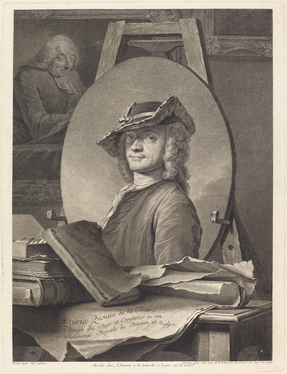 Maurice Quentin de la Tour von Georg Friedrich Schmidt after Maurice Quentin de La Tour