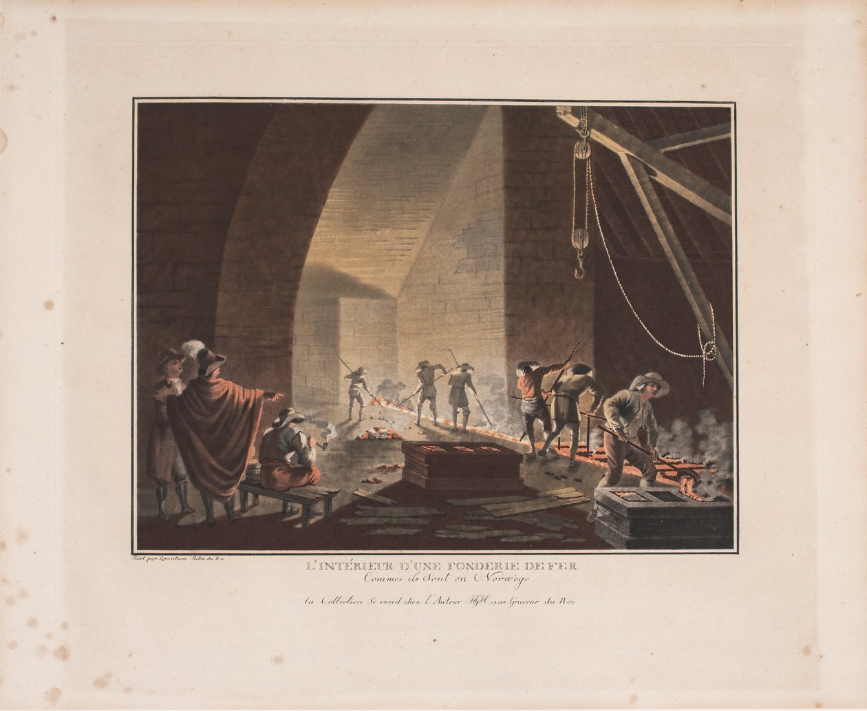 Das Innere einer Eisenhütte von Georg Haas