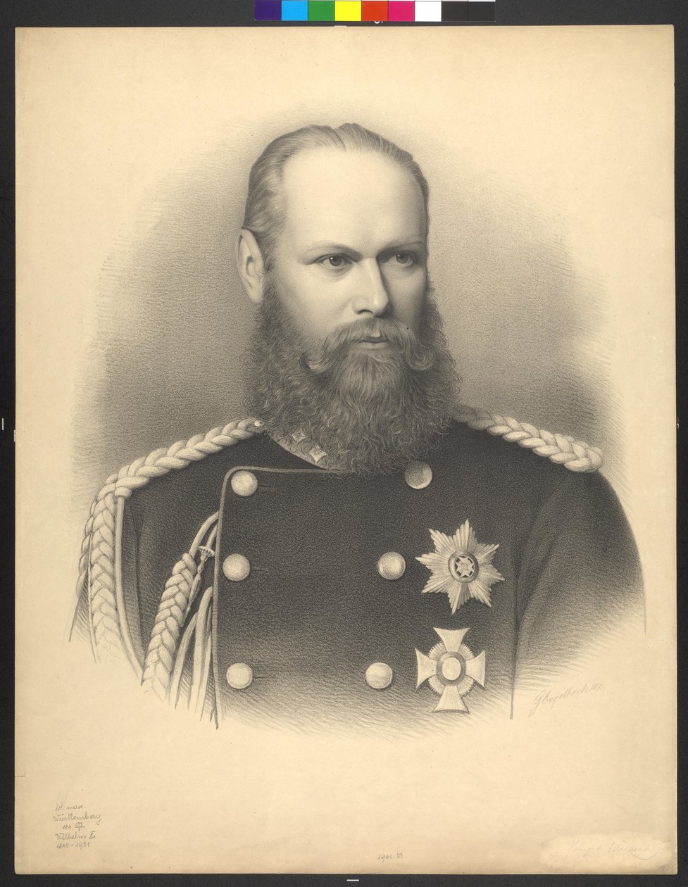 König von Württemberg Wilhelm II von Georg Ludwig Engelbach Engelbach