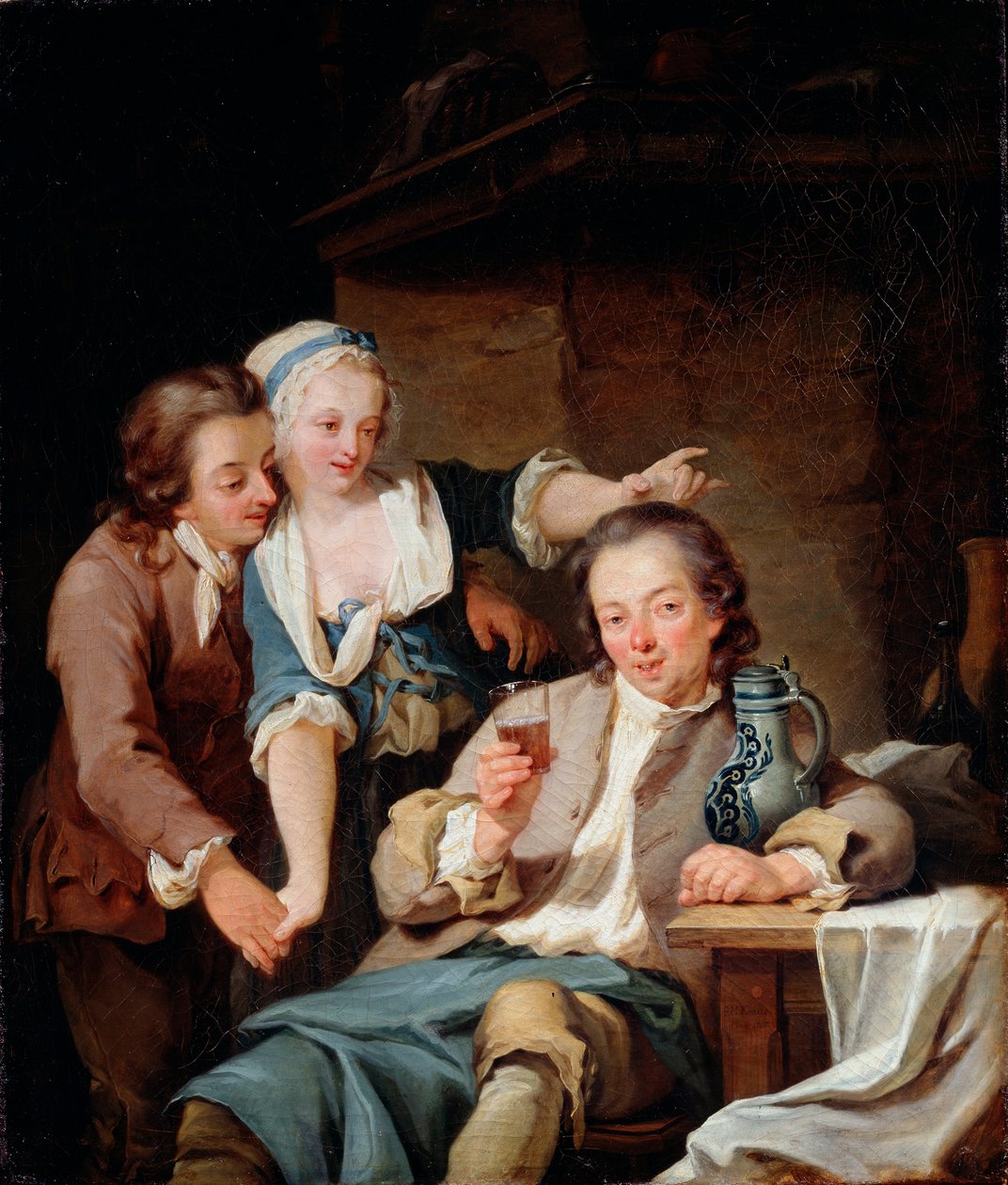 Ein betrogener Ehemann: Wein und Liebe von Georg Melchior Kraus