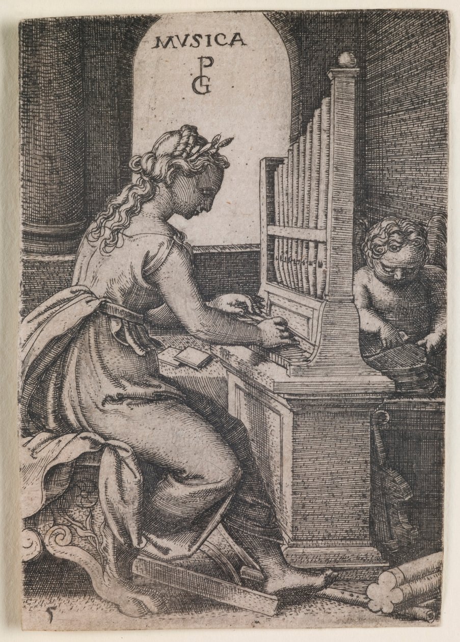 Musica, aus der Serie „Die Freien Künste“ von Georg Pencz