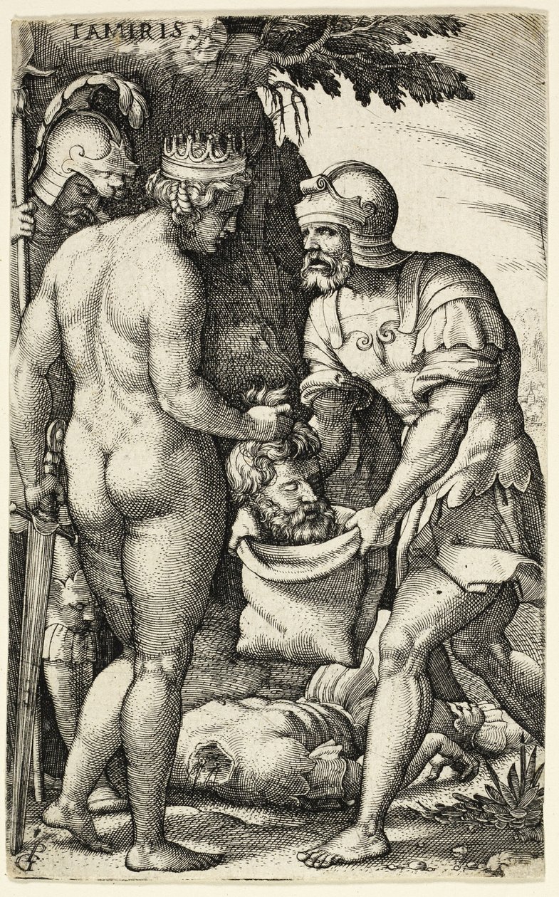 Tamiris, aus Griechische Heldinnen von Georg Pencz