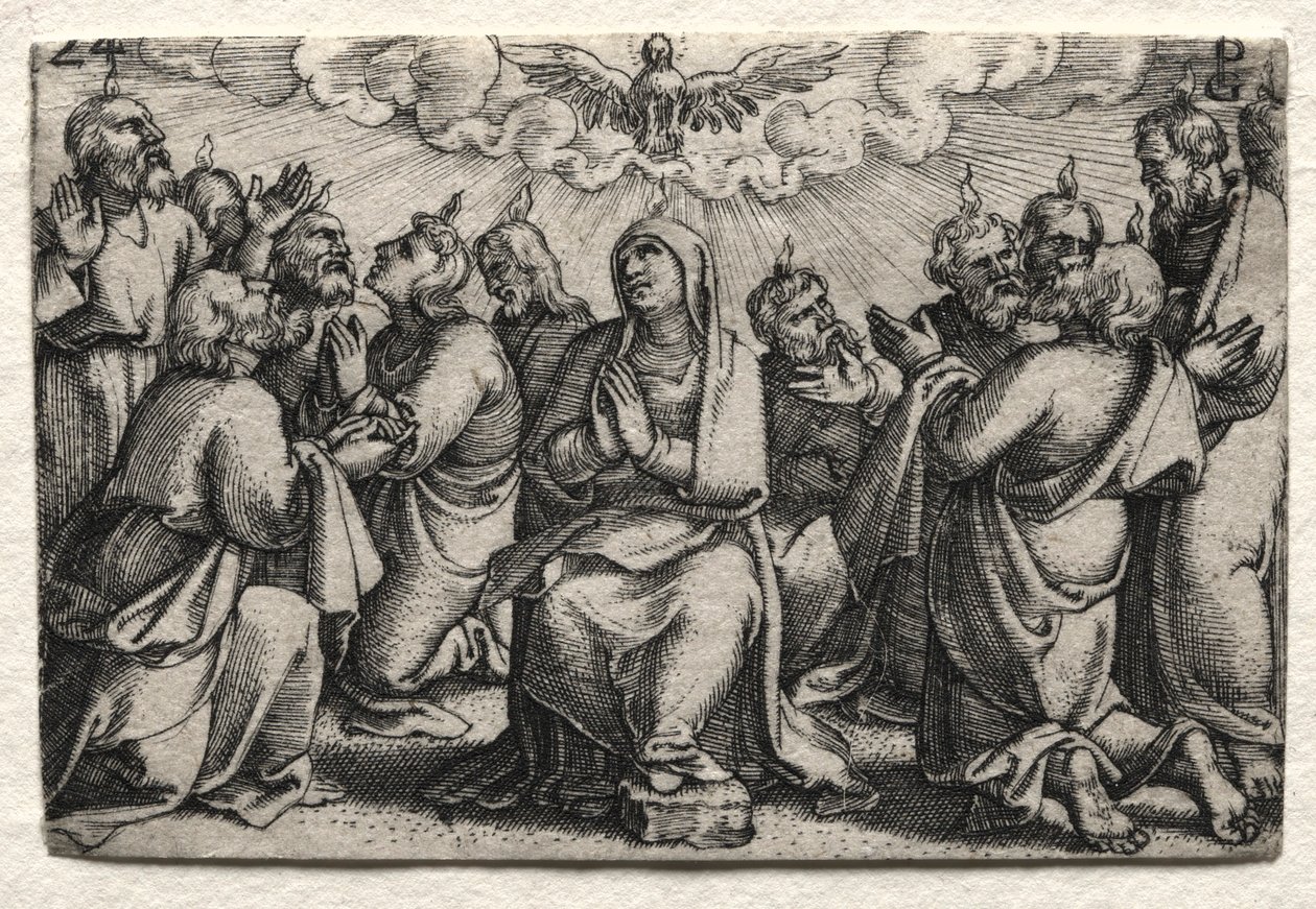 Das Leben Jesu Christi: Der Abstieg des Heiligen Geistes von Georg Pencz