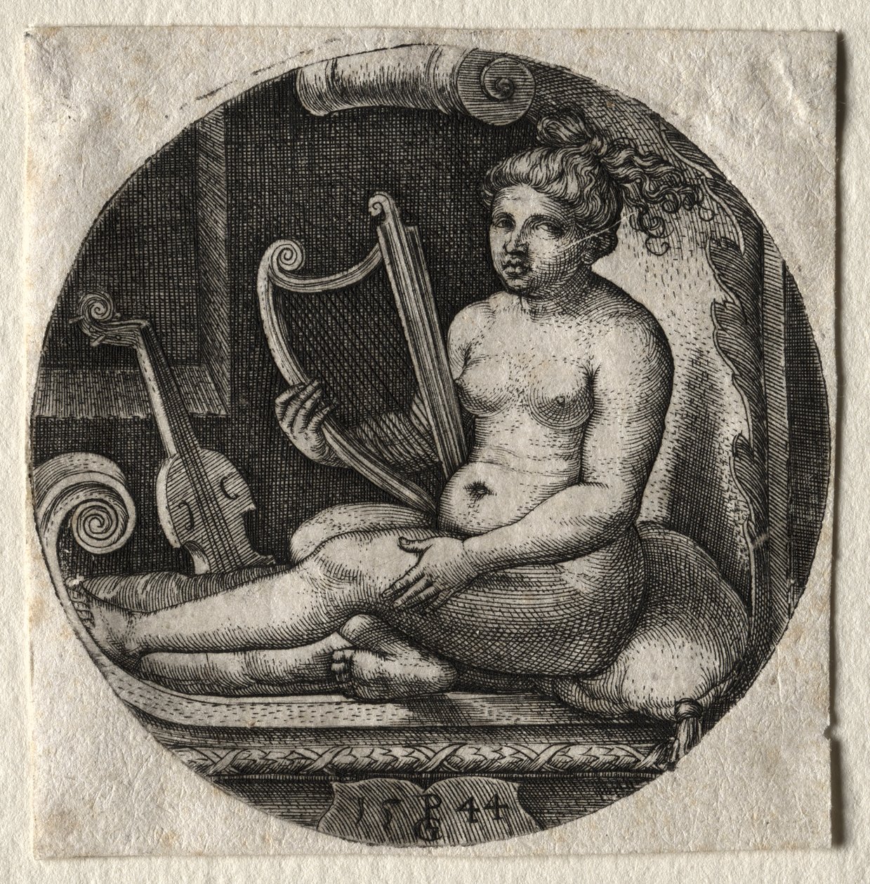 Der Harfenspieler von Georg Pencz