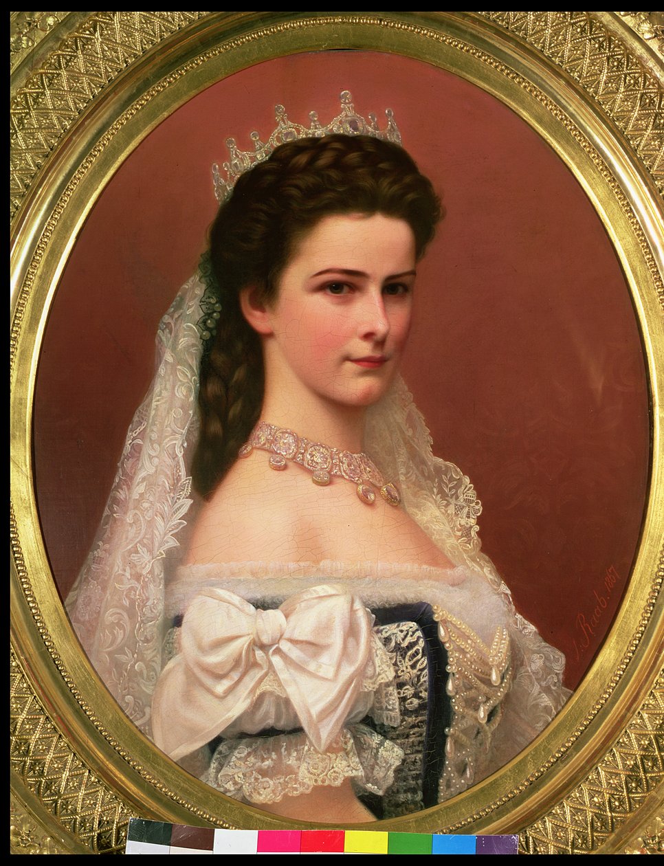 Kaiserin Elisabeth von Bayern (1837-98) in ungarischer Tracht, 1867 von Georg Raab