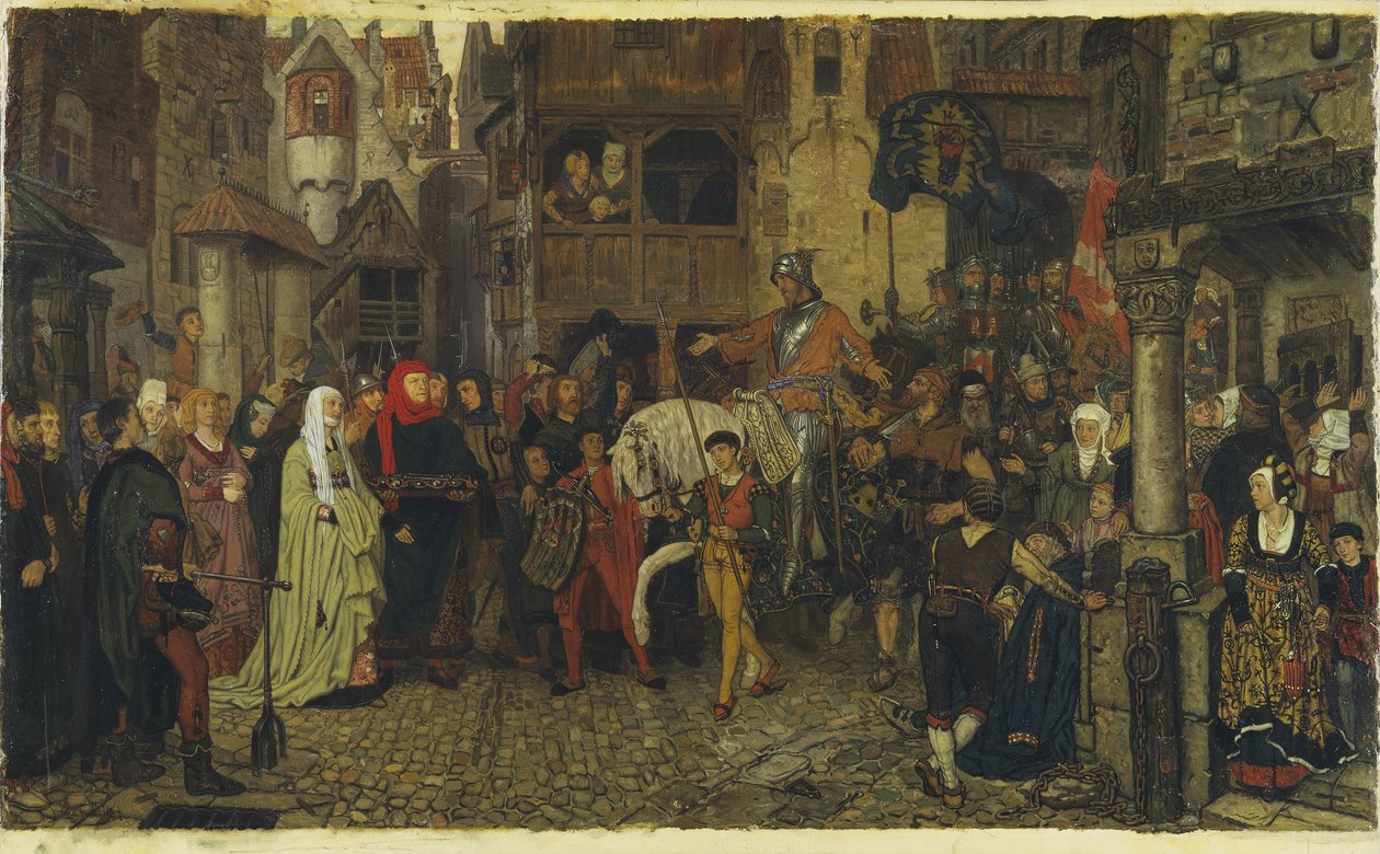 Der Einzug von Sten Sture dem Älteren in Stockholm, 1864 von Georg Rosen