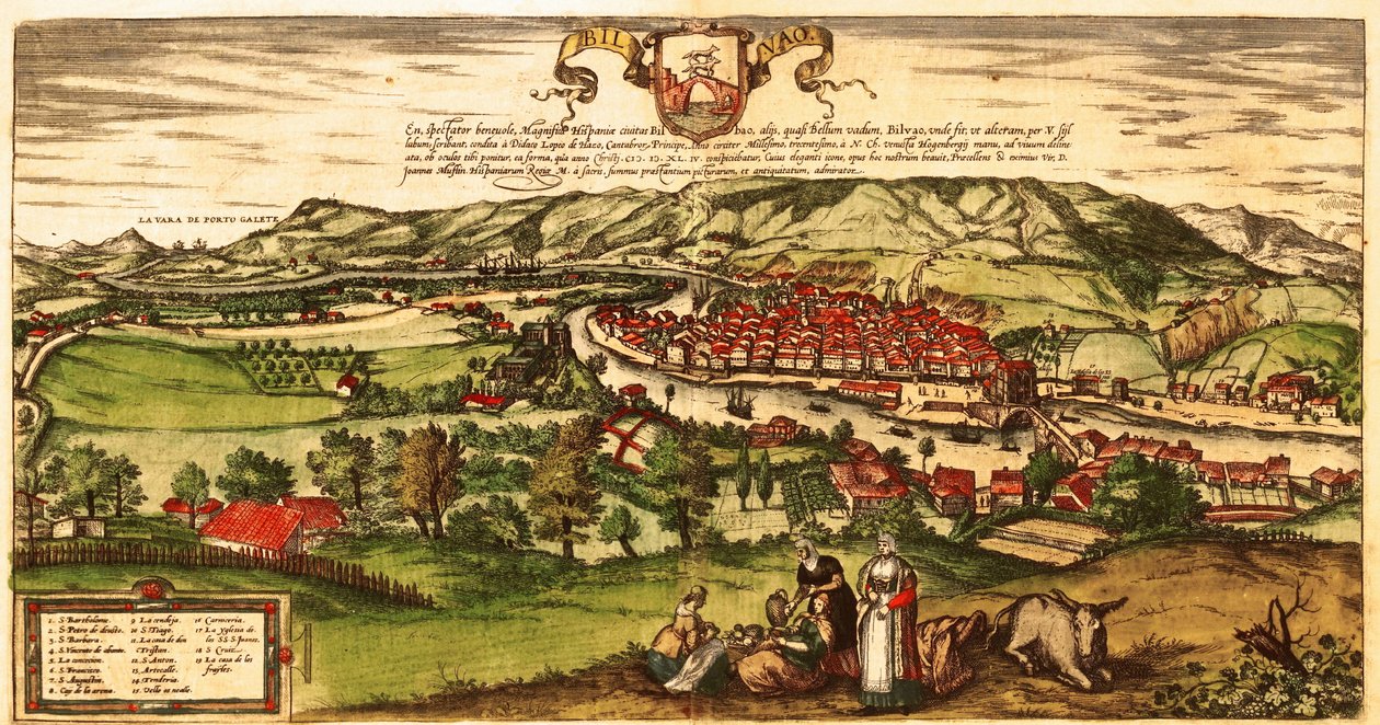 Bilbao von Georg and Hogenberg Franz (1535 90) Braun