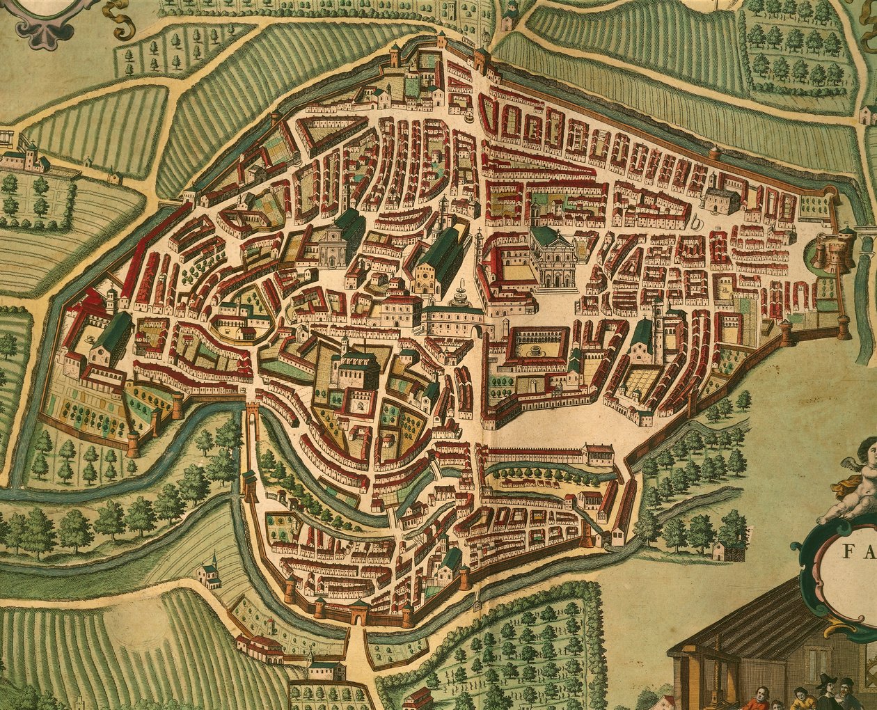 Fabriano aus Civitates Orbis Terrarum von Georg Braun von Georg Braun and Hogenberg Franz