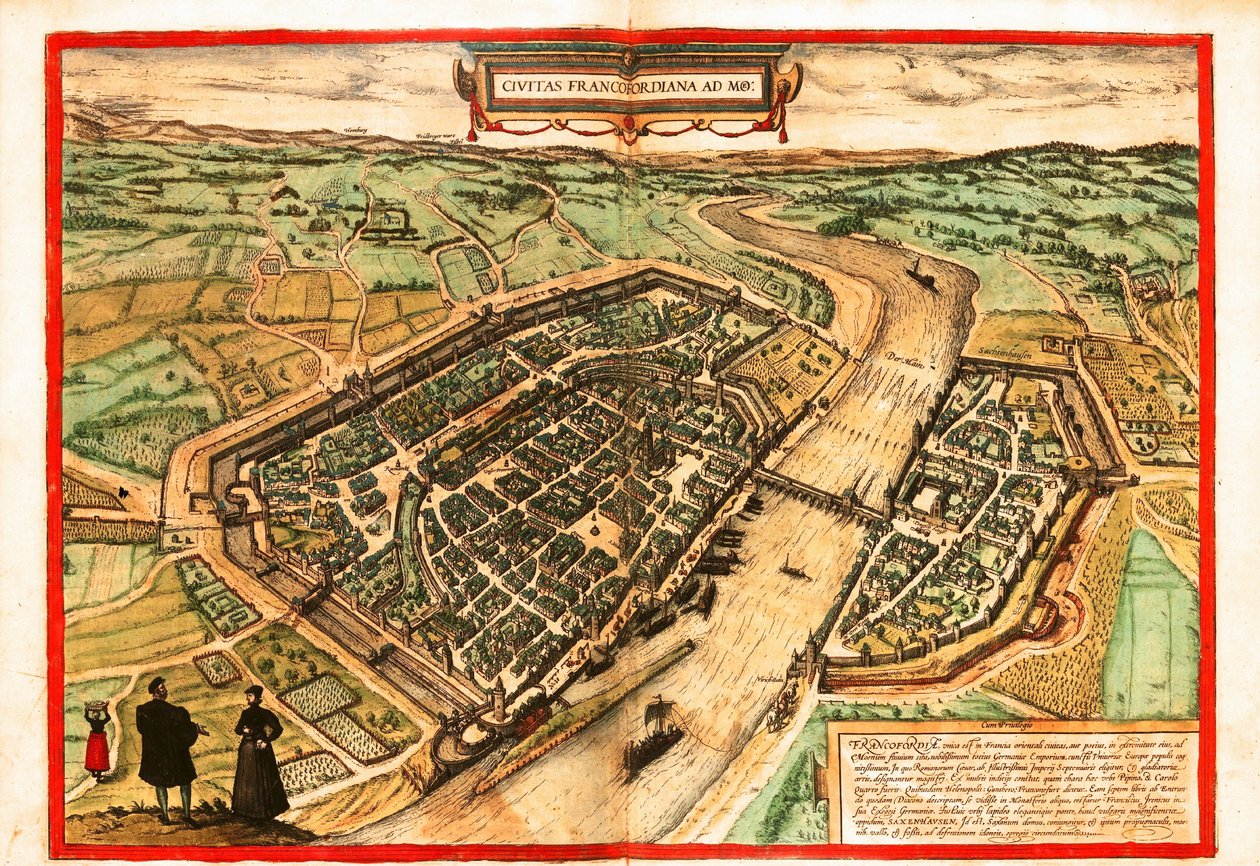 Frankfurt am Main von Georg and Hogenberg Franz (1535 90) Braun