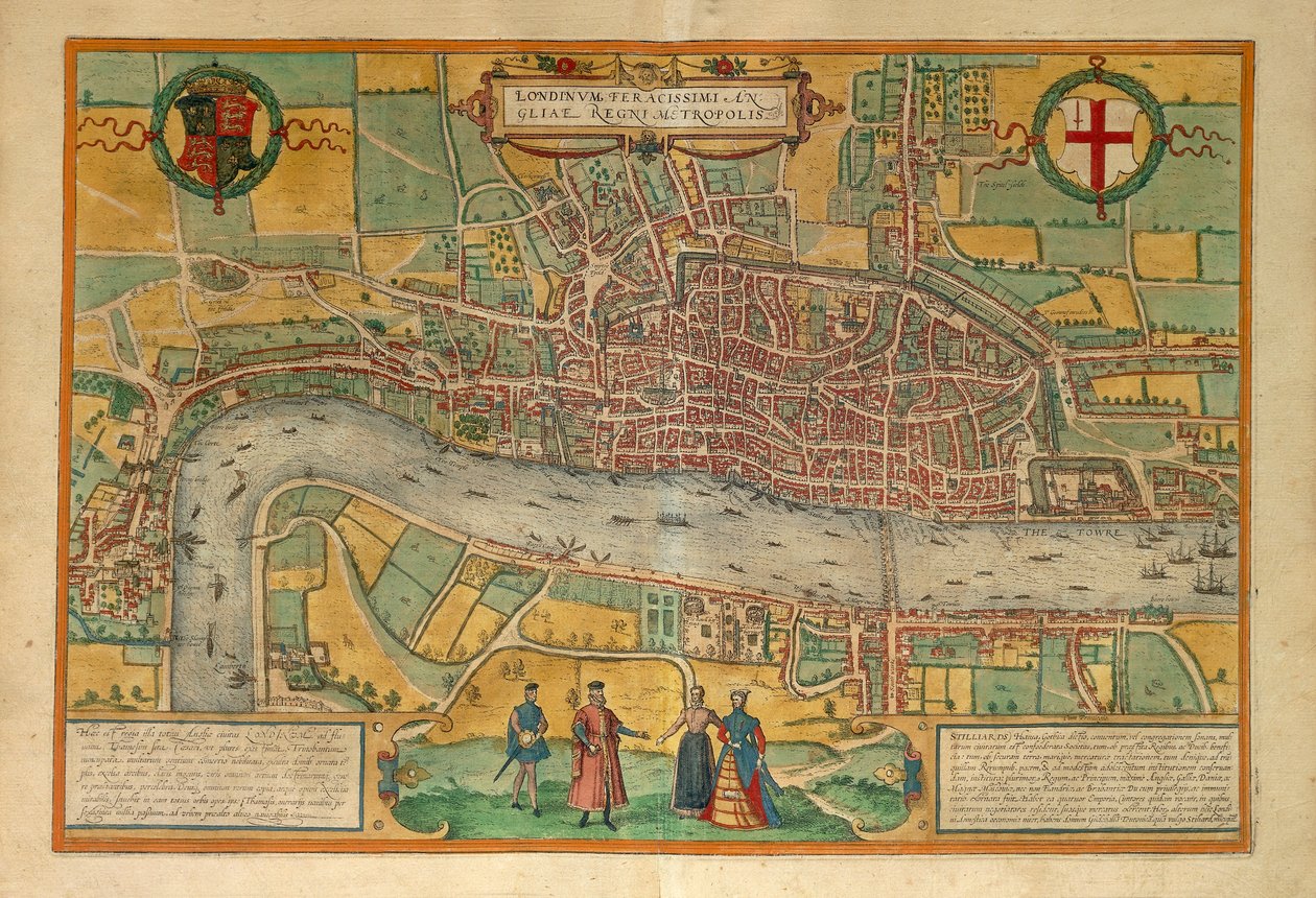 Karte von London aus 