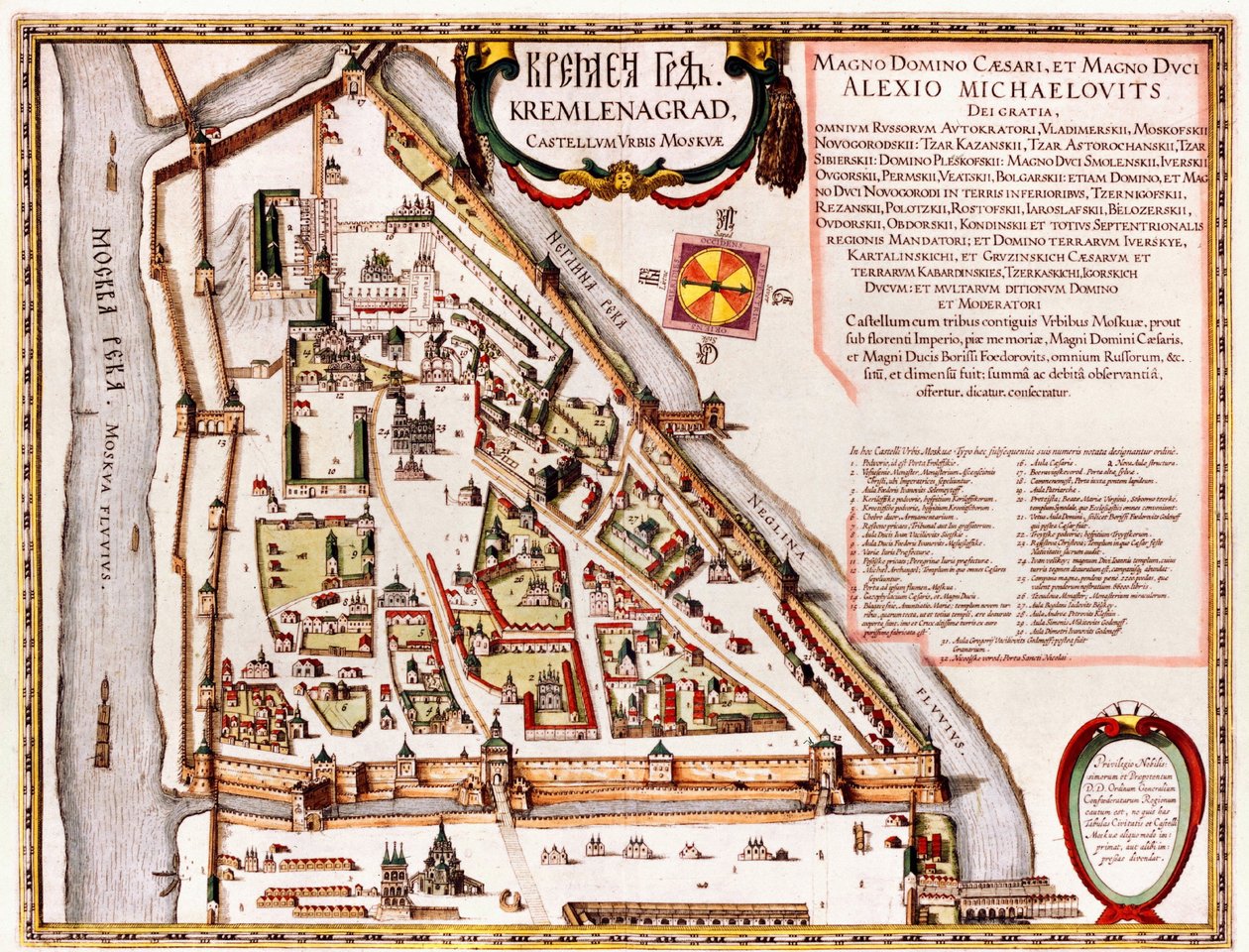 Moskau, Russland von Georg and Hogenberg Franz (1535 90) Braun