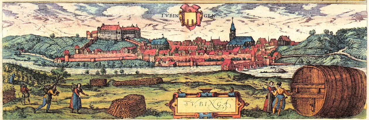 Tübingen von Georg and Hogenberg Franz (1535-90) Braun