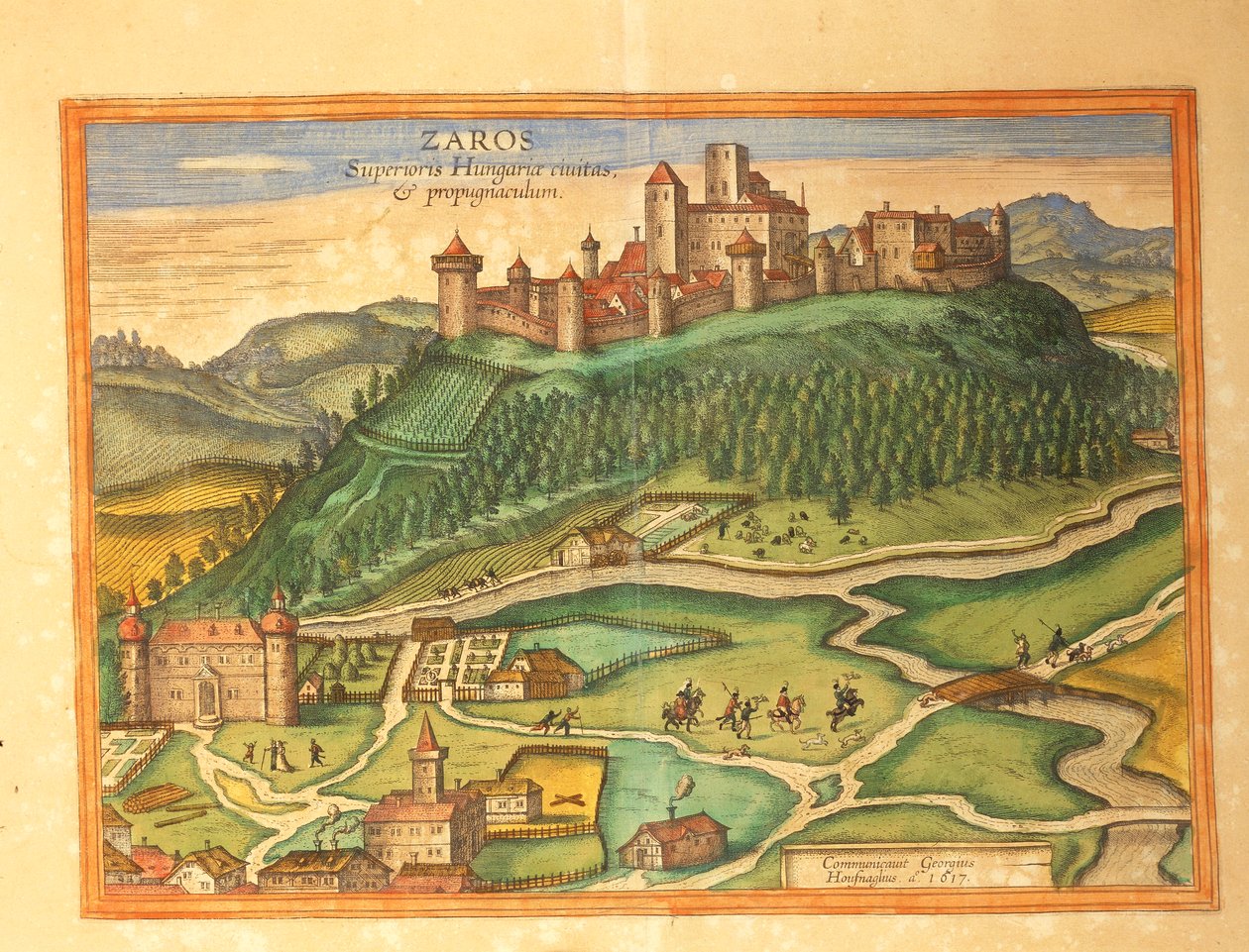 Zaros, Kreta aus Civitates Orbis Terrarum von Georg Braun von Georg Braun and Hogenberg Franz