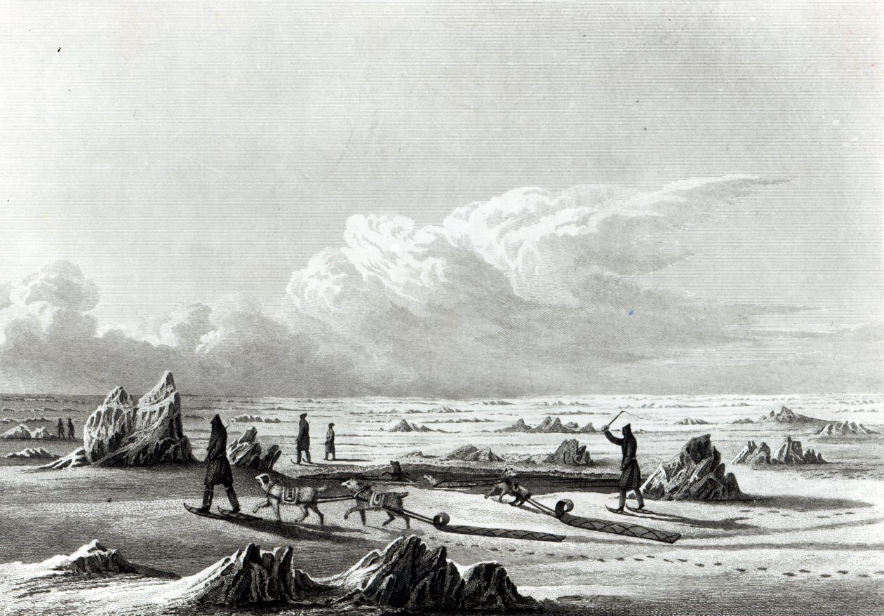 Winterreise auf dem Großen Sklavensee, aus 