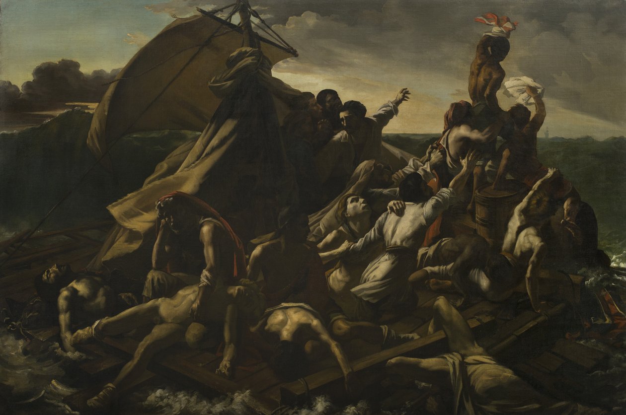 Das Floß der Medusa, nach Theodore Gericault, 1830 von George Cooke