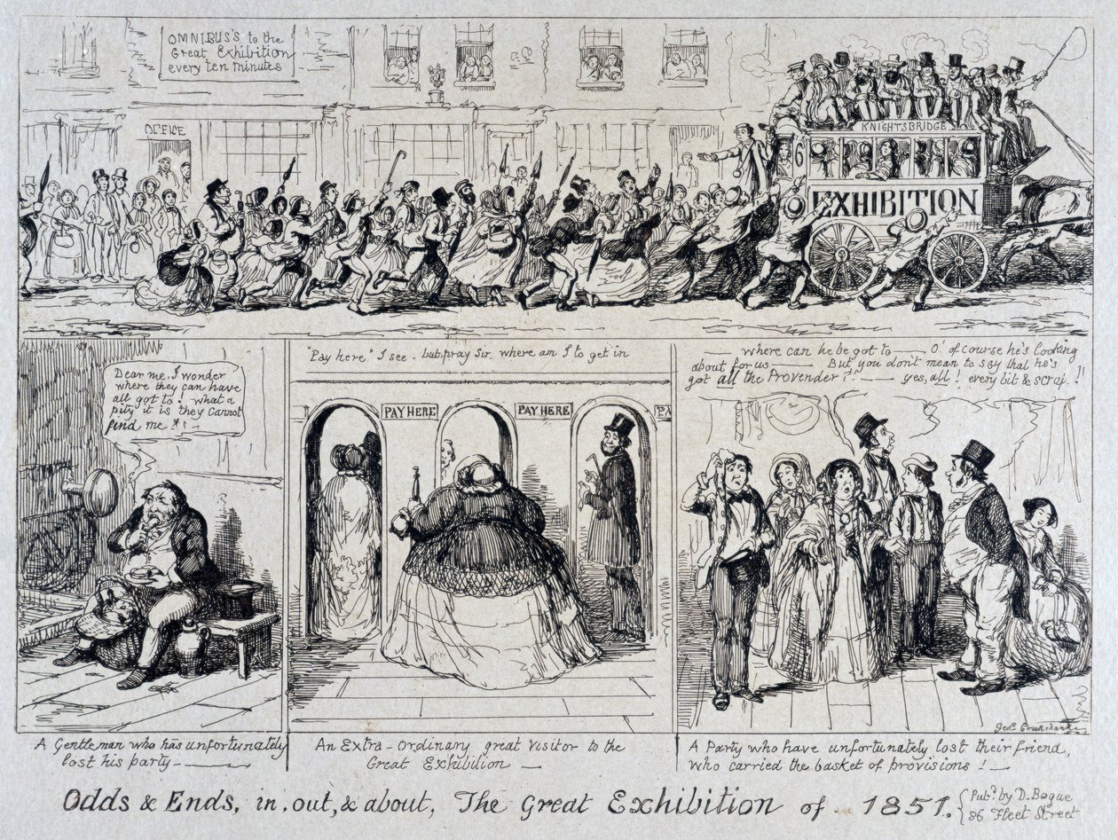 Mayhews Große Ausstellung von 1851: Verschiedenes, drinnen, draußen und überall, 1851 von George Cruikshank