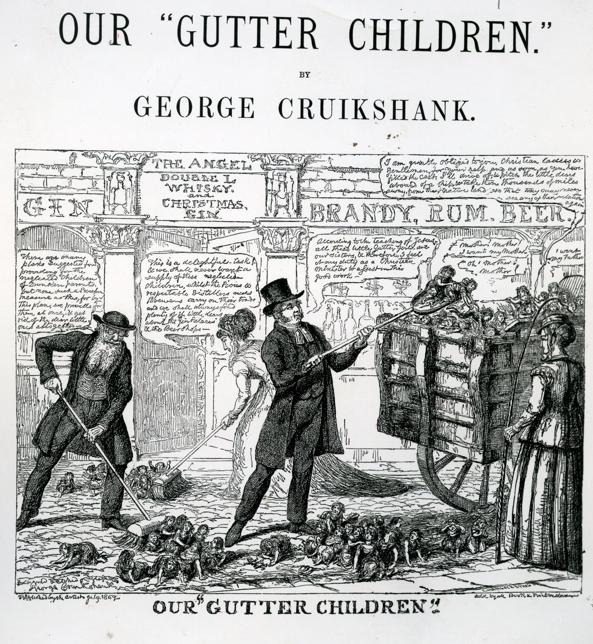 Unsere Gassenkinder, 1869 von George Cruikshank